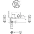 Kipp Sicherheitsspannhebel Gr. 2, 20 Grad M12