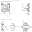 Norelem Loslagereinheit Gr. 20 Stahl, in Flanschausführung D1=20