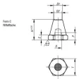 Kipp Auflagebolzen Form C D=M16, H=60