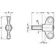 Ganter Flügelschrauben GN633-63-M8