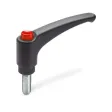 Ganter Verstellbare Klemmhebel GN603-30, rot, RAL 3000, glänzend
