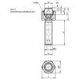 Kipp Pendelauflage Form E mit O-Ring D1=M12, L1=40
