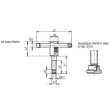 Kipp Knebelschraube mit losem Knebel M12, L1=50