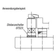 Kipp Distanzscheibe geschliffen brüniert D=40, D1=12,5, S=1