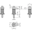 Kipp Spannhaken mit Bund M12