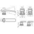Ganter Exzenterspanner, Edelstahl GN927.7-44, Edelstahl-Auflagescheibe mit Stellmutter