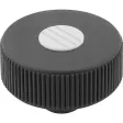 Kipp Novo.Grip Rändelrad Gr. 3 Form K D=63 M12, Deckel lichtgrau