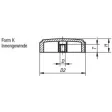 Kipp ST Drehgriff D3=57,4, M8