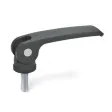 Ganter Exzenterspanner GN927-82, Kunststoff-Auflagescheibe ohne Stellmutter, schwarz, RAL 9005