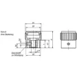 Kipp Novo.Grip Dosierknopf Gr. 3 D=8h8 Form A, Deckel rapsgelb