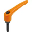 KIPP KLEMMHEBEL GR. 1 M05X50, STAHL STRUKTURMATT, KOMP: STAHL