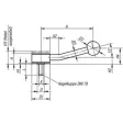 Kipp Flachspannhebel Gr. 3 M16x60