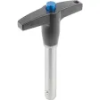 Kipp Kugelsperrbolzen mit T-Griff D1=10, L=20, selbstsichernd