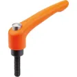 KIPP M06X35 KLEMMHEBEL MIT SCHUTZKAPPE GR. 2