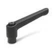 Ganter Verstellbare Klemmhebel, Schwarz GN300-30