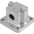 Kipp Flanschklemmstück Aluminiumguss A=20,2