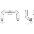 Ganter Bügelgriffe, Aluminium GN426.1