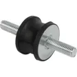 Kipp Gummi-Metall-Puffer Typ AT D=75, H=40