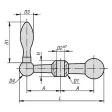 KIPP KUGELKURBEL PASSBOHRUNG D2=12