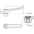 Ganter Verstellbare Flachspannhebel GN126-120