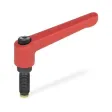 Ganter Verstellbare Klemmhebel, Schraube mit MS-Zapfen GN306-30