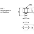 Kipp Positionsfuss Form B D=M12, L1=15