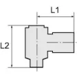 Riegler L-Steckverschraubung »click-clock« drehbar G1/4