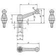 KIPP M12X35 STAHL KLEMMHEBEL GR. 1
