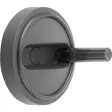 Kipp Novo.Grip Handrad zyl. Griff umlegbar Gr. 3, D1=125, D=14h7, Nabennut 5p9