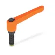 Ganter Verstellbare Klemmhebel, Schraube mit MS-Zapfen GN306-45