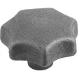 Kipp Sterngriff GJL Form C, D1=63, D4=12