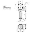 Kipp Pendelauflage Form O mit O-Ring D1=M10, L1=15