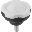 Kipp Novo.Grip Klemmgriff D=63 M10x50 Deckel lichtgrau