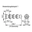 Norelem Runddüse Gr. 1/4", D=1,5