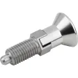 KIPP ARRETIERBOLZEN GR. 5 D1=M24X2, D=16, FORM:C MIT RASTNUT, OHNE KONTERMUTTER