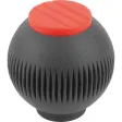 Kipp Novo.Grip Griffkugel Gr. 4 Edelstahl D=50, M12, Deckel verkehrsrot