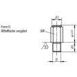 Kipp Positionsfuss Form D D=M10, H=40