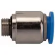 Riegler Gerade Steckverschraubung »Blaue Serie« mini rund M5