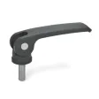 Ganter Exzenterspanner GN927.4-101, Kunststoff-Auflagescheibe ohne Stellmutter, orange, RAL 2004