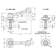 Ganter Spannriegel, Stahl, Spannung nach unten, Schraube von der Rückseite GN918.2 SKB-R