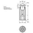 Kipp Pendelauflage Form P mit O-Ring D1=M16, L=40