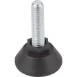 Kipp Stellfuss rund mit Sechskant D=30, M6x30