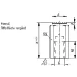 Kipp Vorrichtungsfuss mit Innengewinde Form D