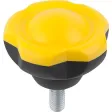 Kipp Novo.Grip Klemmgriff D=50 M12x15 Deckel rapsgelb