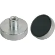 KIPP MAGNET FLACHGREIFER FORM:B, HARTFERRIT, RUND