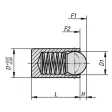 KIPP D=10 FEDERNDES DRUCKSTÜCK STANDARD