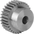 Norelem Stirnzahnrad Modul 1,5 gerade verzahnt Form A Z=25 B=17 Stahl
