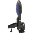 Kipp Schnellspanner vertikal M12 blau Fuss waagrecht, Sicherheitsverriegelung