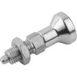 KIPP ARRETIERBOLZEN GR. 4 D1=M20X1,5, D=10, FORM:B OHNE RASTNUT, MIT KONTERMUTTER