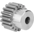 Norelem Stirnzahnrad Modul 2,5 gerade verzahnt Form A Z=13 B=25 Stahl